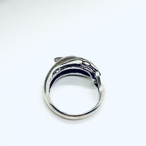 Vintage Silver Shark Ring